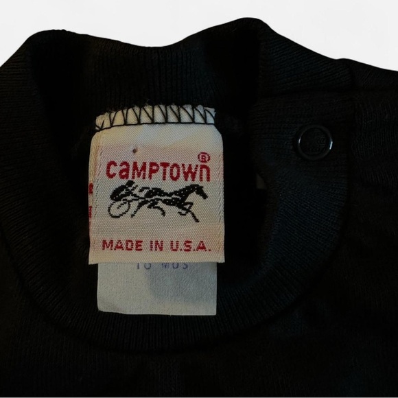 Baby Vintage Shark Bait Graphic Tee with Neon Sleeves 18 months - Picture 3 of 5